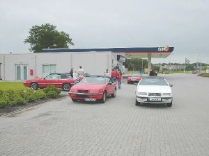 zwischenstop zum gas-tanken
